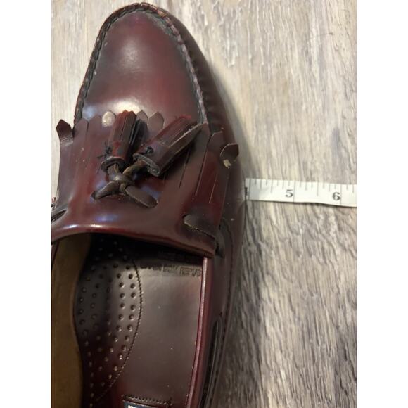 VTG Bostonian Heritage Tassel Loafers Men’s 9.5 /10 Leather Sole Burgundy USA